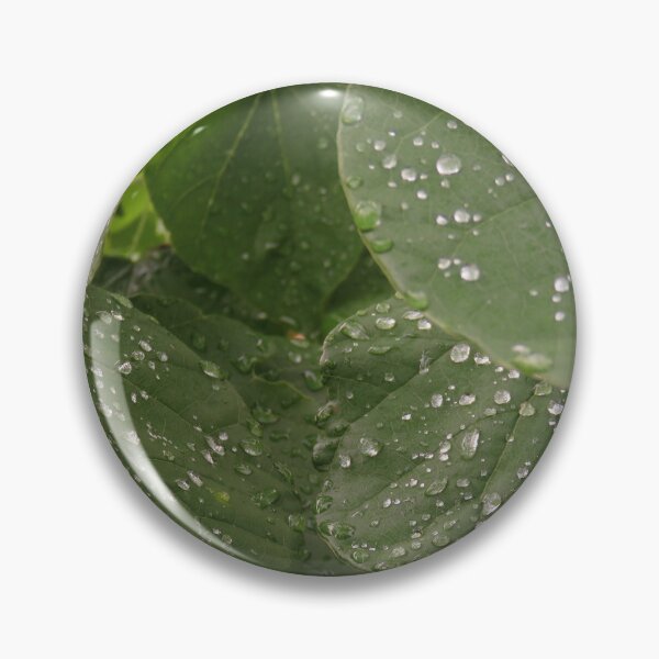 Item preview, Native Redbud Tree Green Leaves and Raindrops #8 designed and sold by ChillonLeachArt.