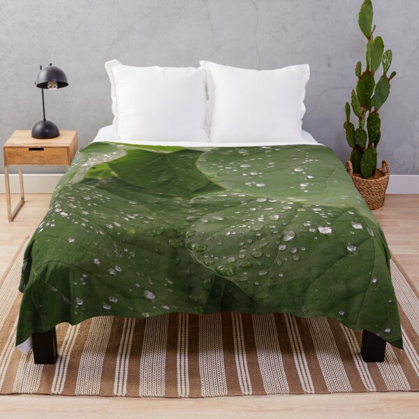 Item preview, Native Redbud Tree Green Leaves and Raindrops #8 designed and sold by ChillonLeachArt.