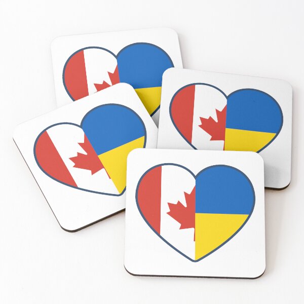 Item preview, Canada Ukraine | 2 Nations 1 Heart designed and sold by sublimesun.