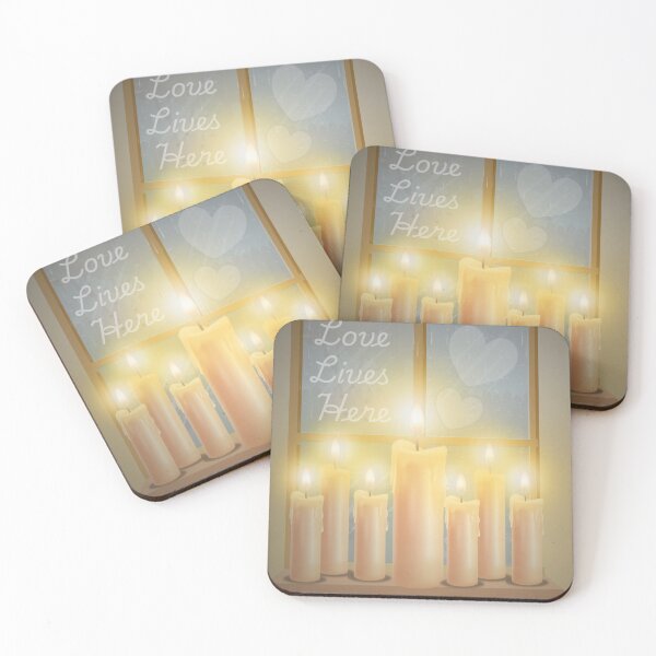 Item preview, Love Lives Here — Candlelight and Warmth on a Rainy Day designed and sold by EnchantedLayers.