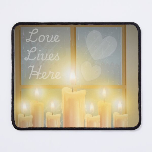 Item preview, Love Lives Here — Candlelight and Warmth on a Rainy Day designed and sold by EnchantedLayers.