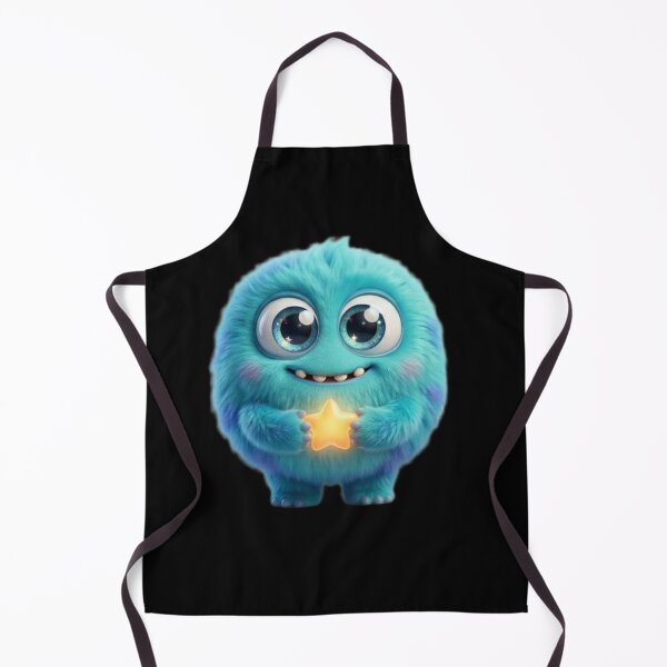 Item preview, Cute Blue Monster Holding Star – Kawaii Fantasy Creature Illustration designed and sold by MartBook.