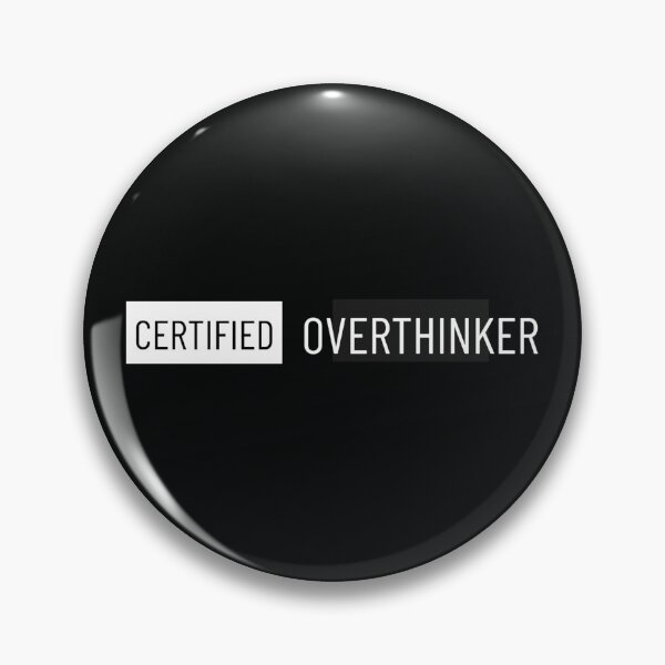 Item preview, Certified Overthinker Typography Design | Funny Minimalist Quote designed and sold by MimiSabu.