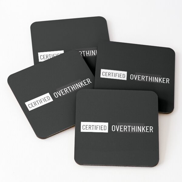 Item preview, Certified Overthinker Typography Design | Funny Minimalist Quote designed and sold by MimiSabu.