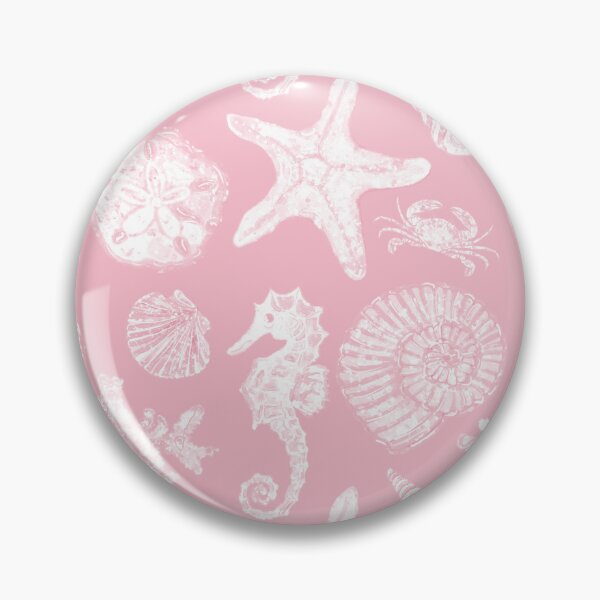 Item preview, Vintage White Washed Sea Life in Rose Pink  designed and sold by PD-Coastal.