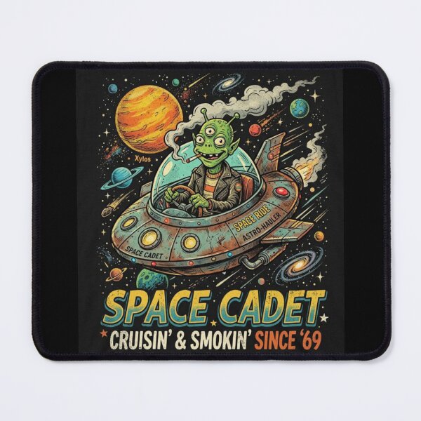 Item preview, Smoking Alien UFO designed and sold by ALL ART .
