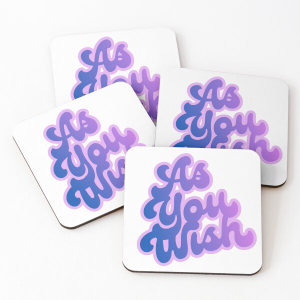 Item preview, As You Wish quote in purple text designed and sold by MarginaliaMagic.