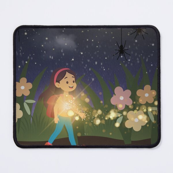 Item preview, Let Your Light Illuminate the Darkness — Girl with Magic Illustration designed and sold by EnchantedLayers.