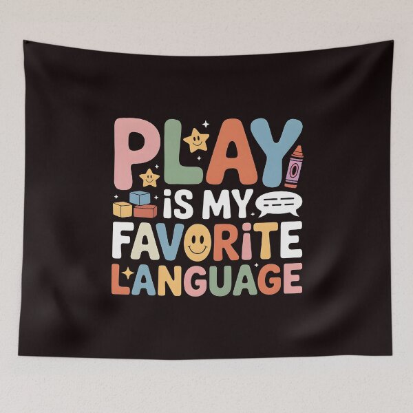 Item preview, Play Is My Favorite Language T-Shirt – Cute Speech Therapy for Pediatric Speech Therapist designed and sold by Redgiant87x.