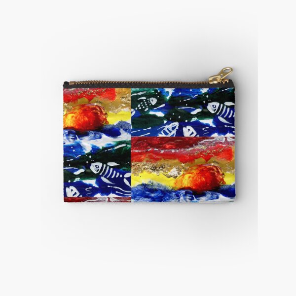 Item preview, Quirky Fish Abstract Warm Red Sunset Ocean Rainbow Aesthetic designed and sold by Cass Harker Studio.