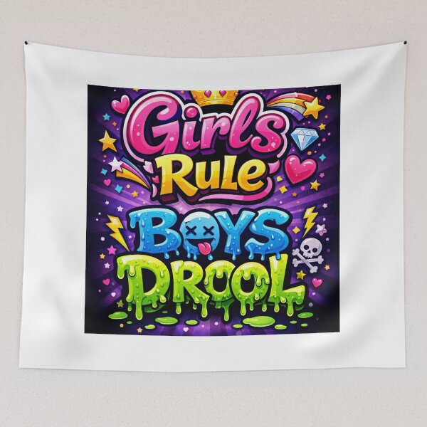 Item preview, Girls Rule Boys Drool designed and sold by Resilient Roots Customs Oakland.