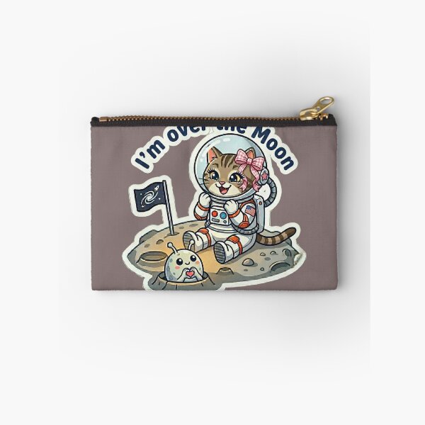 Item preview, ​I'm Over the Moon: Cute Astronaut Cat designed and sold by NadinGerasi.