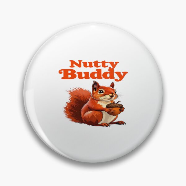 Item preview, Nutty Buddy Squirrel Cartoon T-Shirt Design Cute Woodland Animal Acorn Fall Autumn Graphic designed and sold by Bright Nest Studio.