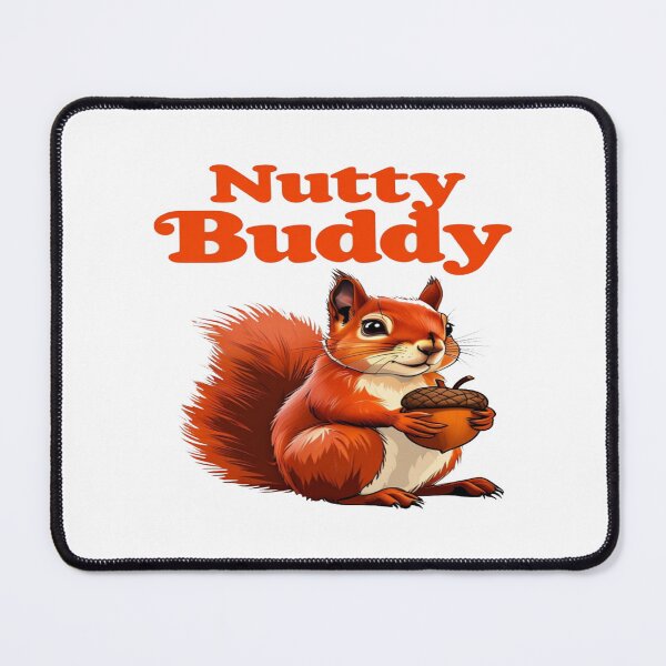 Item preview, Nutty Buddy Squirrel Cartoon T-Shirt Design Cute Woodland Animal Acorn Fall Autumn Graphic designed and sold by Bright Nest Studio.