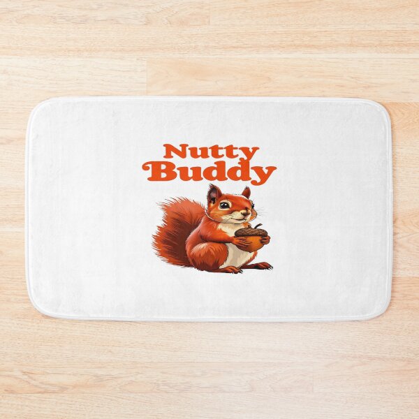 Item preview, Nutty Buddy Squirrel Cartoon T-Shirt Design Cute Woodland Animal Acorn Fall Autumn Graphic designed and sold by Bright Nest Studio.