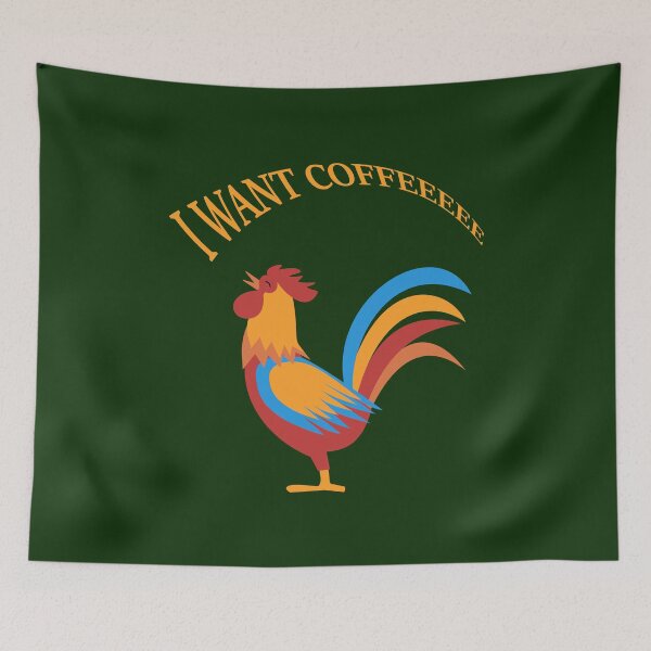 Item preview, Funny Rooster Coffee Lover Illustration designed and sold by Laanas55.