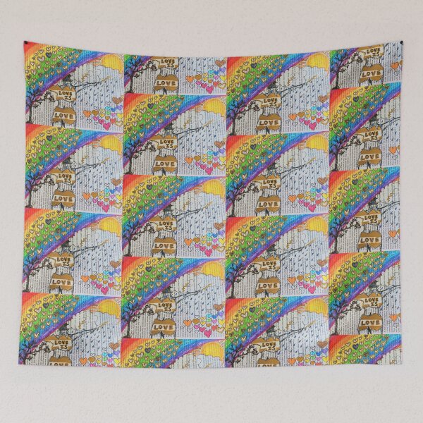 Item preview, A Pride Design Rainbow Heart Forest Love Is Love designed and sold by hogelstick.