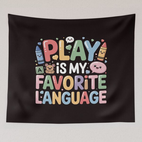Item preview, Play Is My Favorite Language T-Shirt – Speech Therapy for Child Development Professionals designed and sold by Redgiant87x.