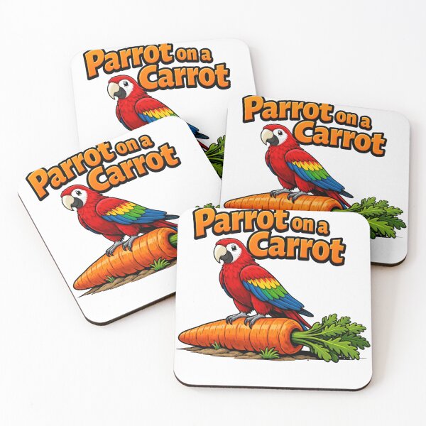 Item preview, Parrot on a Carrot designed and sold by Resilient Roots Customs Oakland.