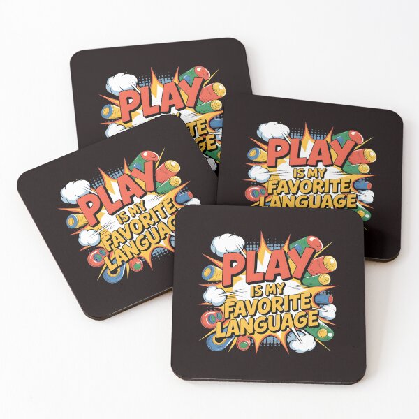 Item preview, Play Is My Favorite Language T-Shirt – Colorful Speech Pathologist Apparel designed and sold by Redgiant87x.