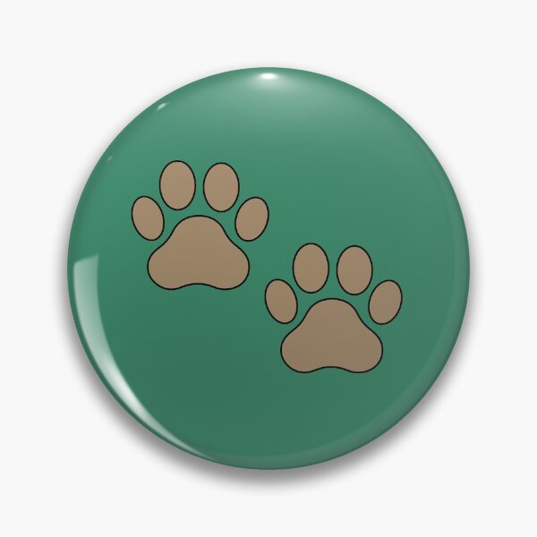 Item preview,  V5 Neutral Brown Dog - Cat Paw Prints Cute Filled Line Art designed and sold by CraftMuse19.