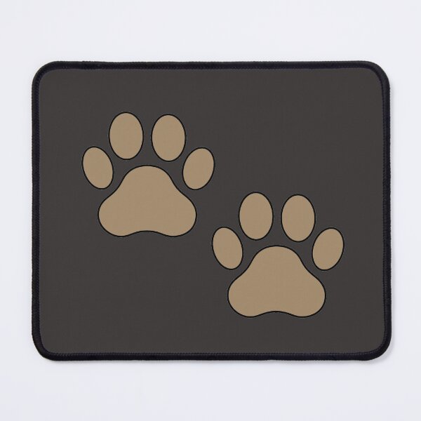 Item preview, V5 Neutral Brown Dog - Cat Paw Prints Cute Filled Line Art designed and sold by CraftMuse19.
