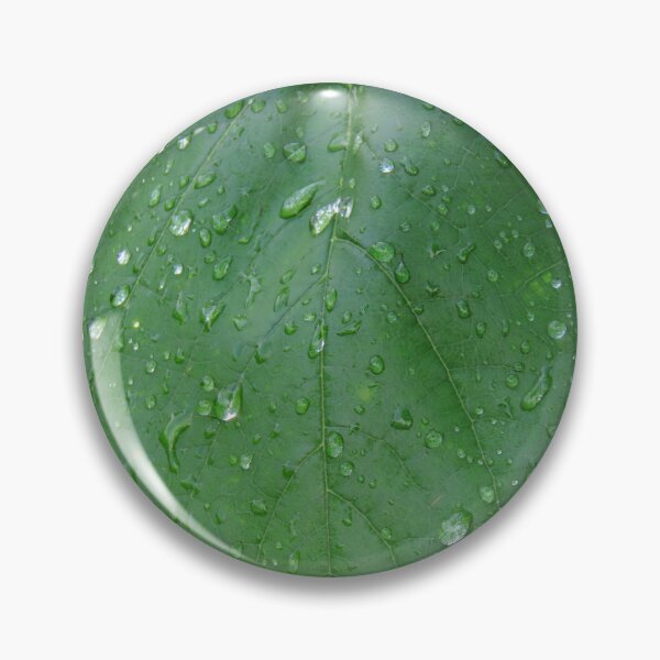 Item preview, Native Redbud Tree green leaves and raindrops #1  designed and sold by ChillonLeachArt.