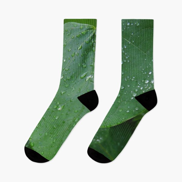 Item preview, Native Redbud Tree green leaves and raindrops #1  designed and sold by ChillonLeachArt.