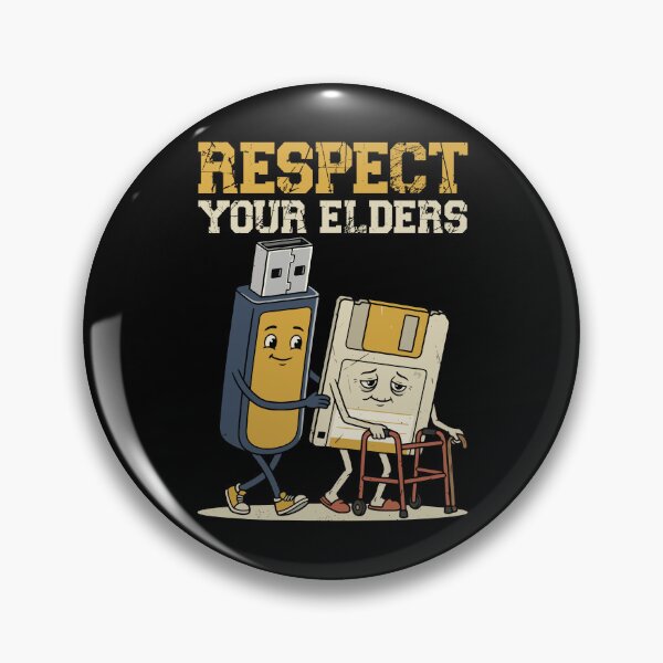 Item preview, Respect Your Elders Funny USB Floppy Disk designed and sold by IsDesignHub.