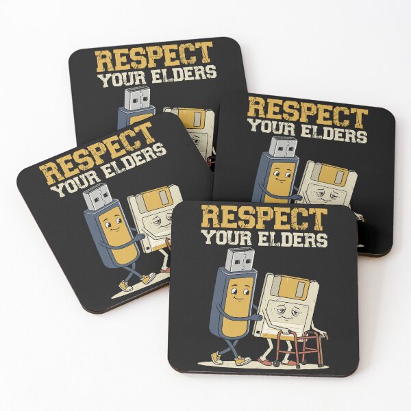 Item preview, Respect Your Elders Funny USB Floppy Disk designed and sold by IsDesignHub.