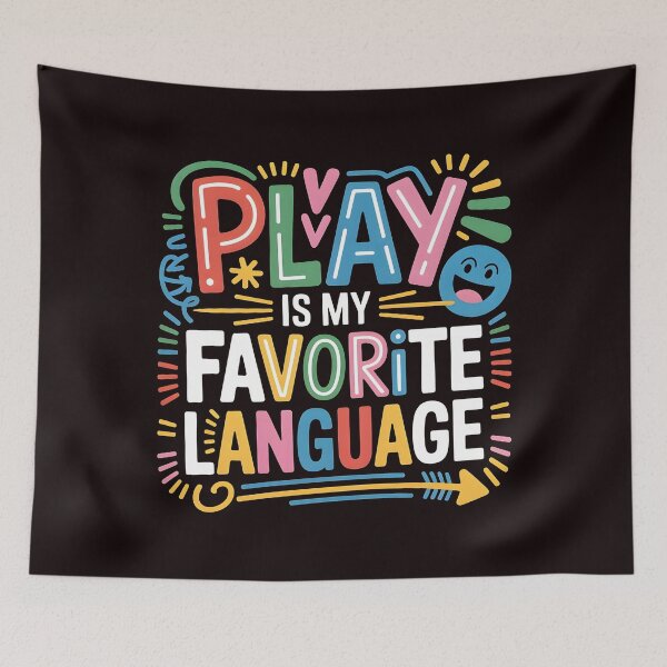 Item preview, Play Is My Favorite Language T-Shirt – Cute Play-Based Speech Therapy designed and sold by Redgiant87x.
