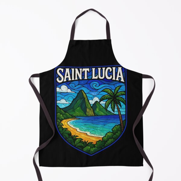 Item preview, Saint Lucia Stained Glass Travel designed and sold by TomFrontierArt.