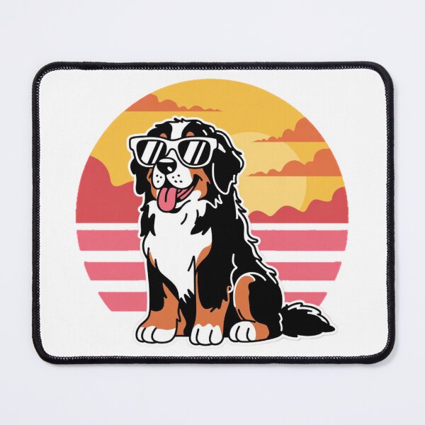 Item preview, Bernese Mountain Dog Retro Sunset Sunglasses Design designed and sold by YounexxART.
