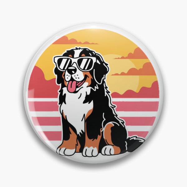 Item preview, Bernese Mountain Dog Retro Sunset Sunglasses Design designed and sold by YounexxART.