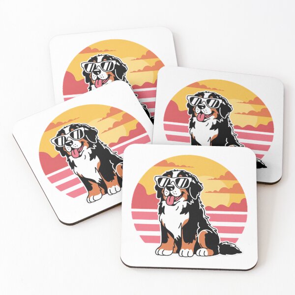 Item preview, Bernese Mountain Dog Retro Sunset Sunglasses Design designed and sold by YounexxART.