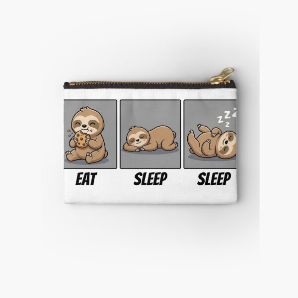 Item preview, Funny Sloth Eat Sleep Sleep Routine designed and sold by Hikmoi.