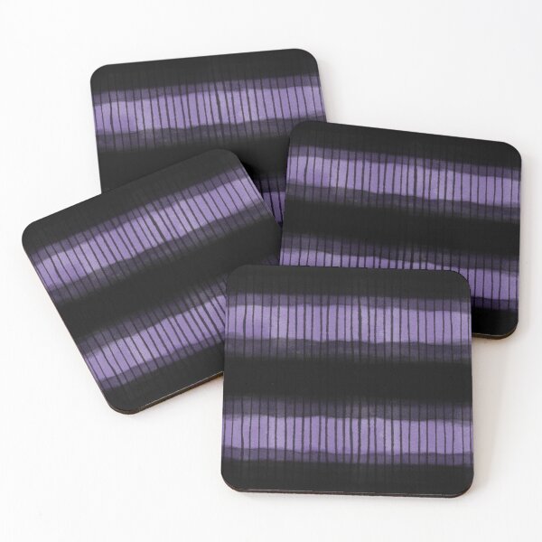 Item preview, Grunge Stripes in Black and Purple designed and sold by LAEC-Shop.