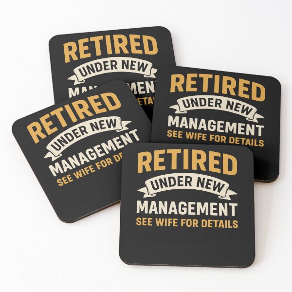 Item preview, Retired Under New Management See Wife For Details Funny Husband Quote designed and sold by MysticMirth.