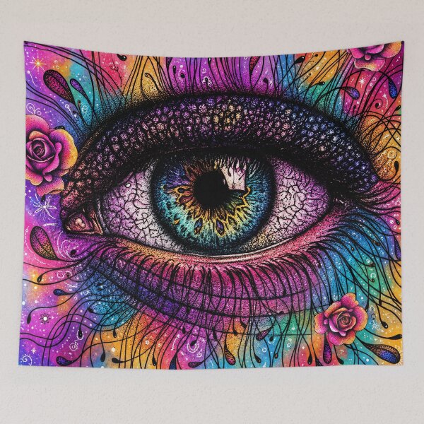 Item preview, Psychedelic Botanical Eye designed and sold by Flower Magic .