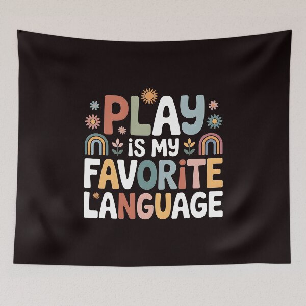 Item preview, Play Is My Favorite Language T-Shirt – Speech Pathologist Play Therapy Apparel designed and sold by Redgiant87x.
