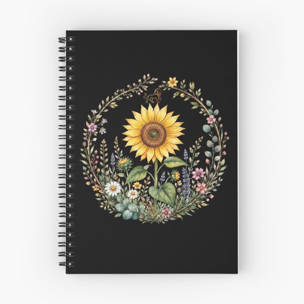 Item preview, Leo Celestial Botanical - Golden Sunflower Wreath designed and sold by MoonSoul Studio.