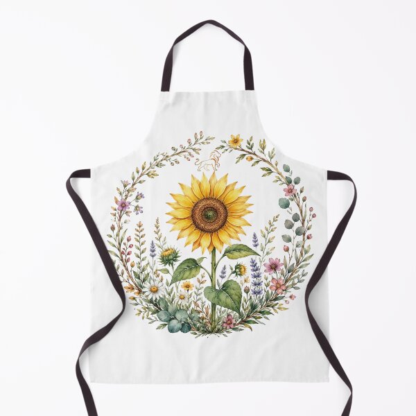 Item preview, Leo Celestial Botanical - Golden Sunflower Wreath designed and sold by MoonSoul Studio.