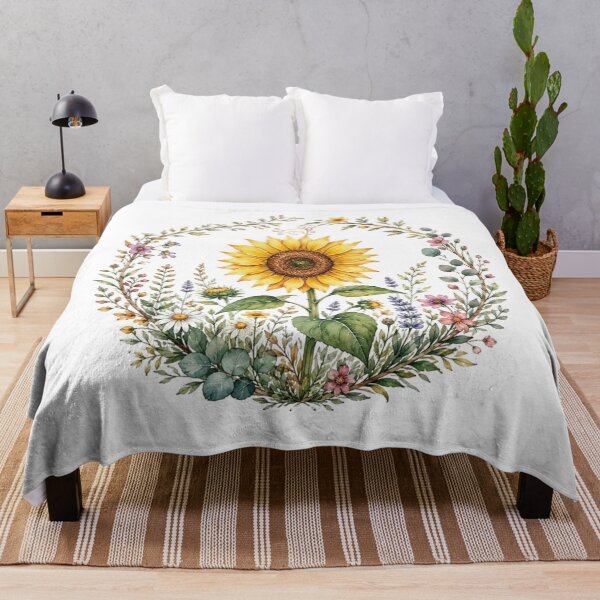 Item preview, Leo Celestial Botanical - Golden Sunflower Wreath designed and sold by MoonSoul Studio.