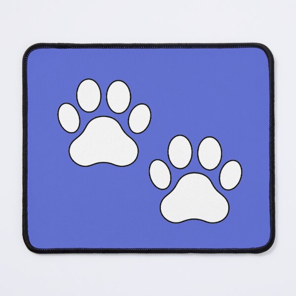 Item preview, V2 Minimalist Dog Paw Prints White Filled Line designed and sold by CraftMuse19.