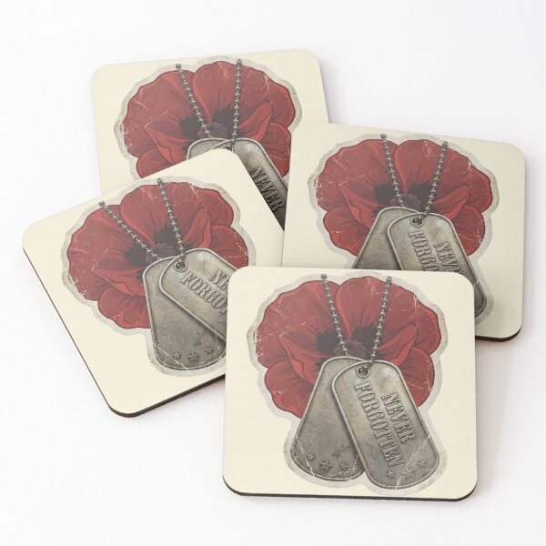Item preview, Never Forgotten Memorial Day Dog Tag Tribute designed and sold by MythicCotton.