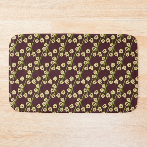 Item preview, Creme flowers garland in purple designed and sold by RhoQA.