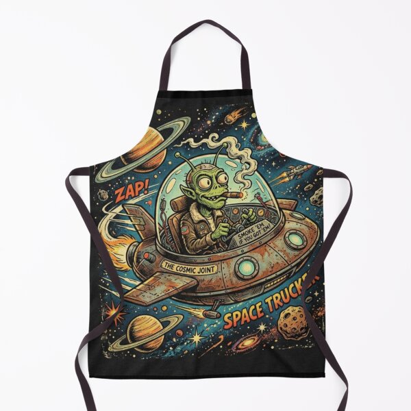 Item preview, Smoking Alien UFO designed and sold by ALL ART .