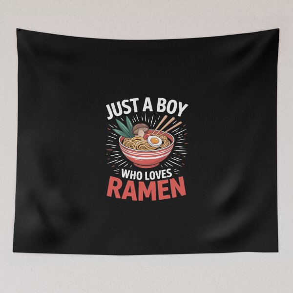 Item preview, Just a Boy Who Loves Ramen designed and sold by jkrphoto.