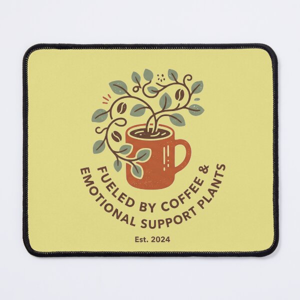 Item preview, Fueled by Coffee and Plants Minimalist Aesthetic Boho Vector designed and sold by AgingeR.