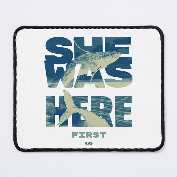 Item preview, She Was Here First — Whale Ocean Environmental Art designed and sold by Decorador de Corazones.